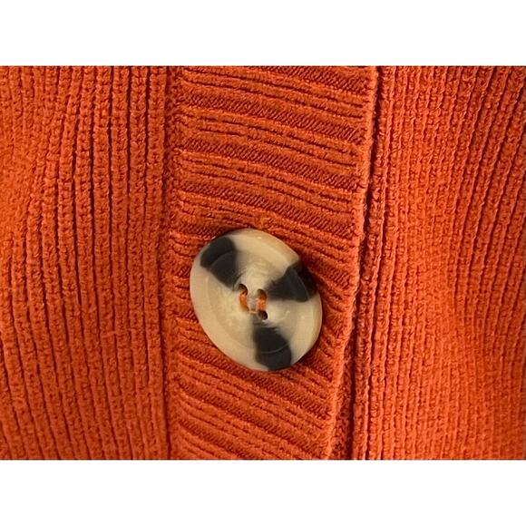 Free People Burnt Orange Oakleigh Oversized Boyfriend Sweater Vest, Size XS - Picture 9 of 16